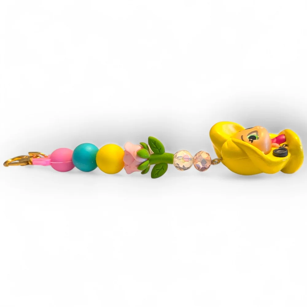 Handmade Rapunzel (Tangled) Bag Charm/ Keychain - Picture 4 of 4